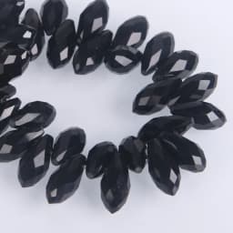 Solid Color Teardrop Faceted Crystal Glass 12x6mm 16x8mm 20x10mm Top Drilled Pendant Drops Loose Beads for Jewelry Making DIY