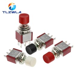 1PCS 3Pin C-NO-NC 6MM Mini Momentary Automatic Return Push Button Switch ON-(ON) 2A 250VAC/5A 120VAC