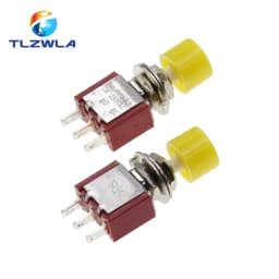 1PCS 3Pin C-NO-NC 6MM Mini Momentary Automatic Return Push Button Switch ON-(ON) 2A 250VAC/5A 120VAC