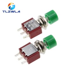 1PCS 3Pin C-NO-NC 6MM Mini Momentary Automatic Return Push Button Switch ON-(ON) 2A 250VAC/5A 120VAC