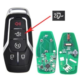 KEYECU 5 Buttons For Ford Fusion Explorer Edge Mustang F150 F250 2015 2016 2017 M3N-A2C31243300 Smart ID49 902MHz Remote Key Fob