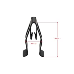 10Pcs Car Front Console Dash Dashboard Auto Door Trim Metal Retainer Black Rivets Fastener Clips Fit for Ford Mazda Audi Toyota