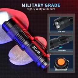 UltraFire SK68 EDC Flashlight 1/3-Mode AA Battery Lamp Zoomable 14500 Flashlights Pocket Mini Torch Light Rechargeable Lantern