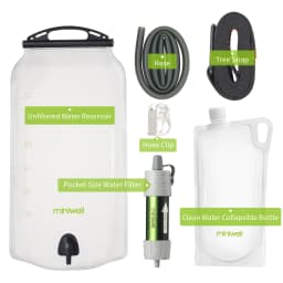 Miniwell L630 Portable Outdoor Water Filter Survival Kit with Bag for Camping ,Hiking & Travelling