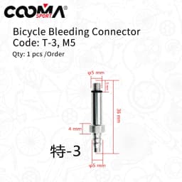 Bicycle Hydraulic Brake Bleed Adapters with Various Size for Shimano, Avid, Sram, Hayes, Formula, Magura, Etc.