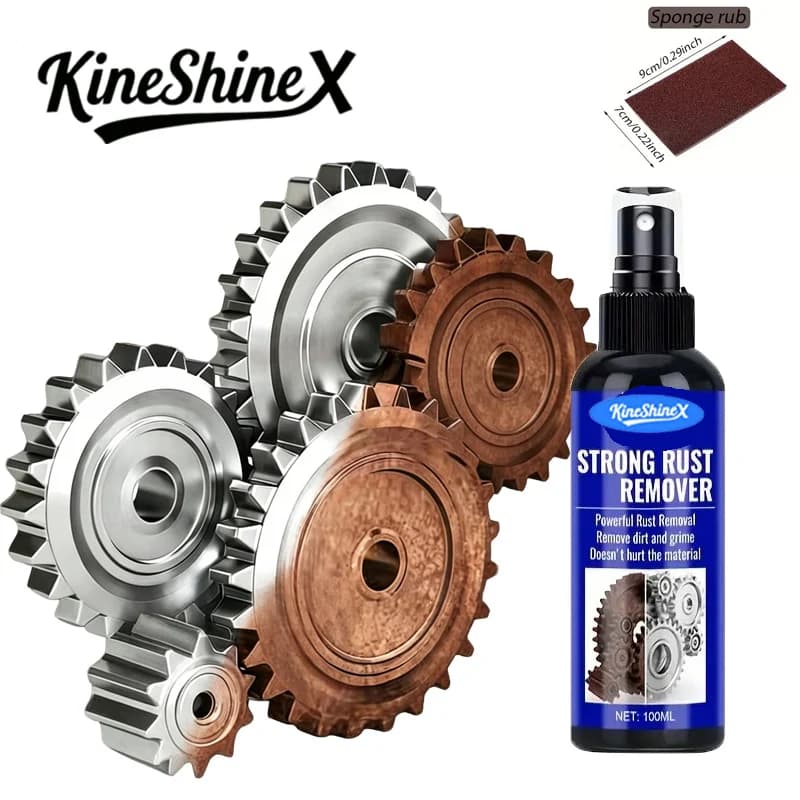 KineShineX Whole house universalRust Remover Auto Exhaust Pipe Car Wheel Hub Care Clean Metal Iron Prowder Stain Removal