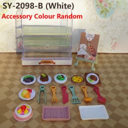 1:12 Scale Dollhouse Miniature Cake Store Decoration Bakery Stand Display Food Set Model Play House For Girl Gift Kitchen Toy