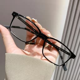Men Blue Light Blocking Reading Glasses Unisex Business Square Presbyopia Eyewear Women Ultralight TR90 Titanium Eyeglasses