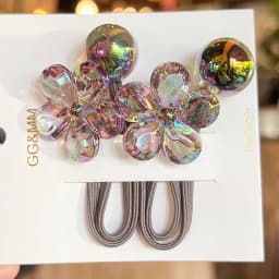 2 Pcs/Set Cute Hair Ties For Kids Girls Head Rope Flower Hair Rubber Bands Ponytail Elastic Hair Band Baby Hair Accessories
