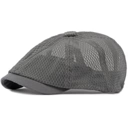 HT4364 Spring Summer Breathable Mesh Flat Cap Men Women Octagonal Cap Artist Painter Beret Hat Male Female Solid Plain Beret Cap