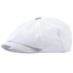 HT4364 Spring Summer Breathable Mesh Flat Cap Men Women Octagonal Cap Artist Painter Beret Hat Male Female Solid Plain Beret Cap