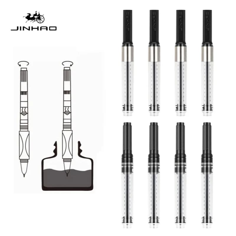Jinhao Ink Converters Fountain Pen Screw Type 3.4/2.6mm Caliber Ink Absorption For 82/100 X159 Office School Supplies Stationery