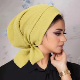 Ramadan Solid Color Crinkle Turban Hijab Hats Long Tail Head Wraps Elastic Muslim Hats Breathable Chemo Cap For Women Girls