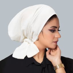 Ramadan Solid Color Crinkle Turban Hijab Hats Long Tail Head Wraps Elastic Muslim Hats Breathable Chemo Cap For Women Girls