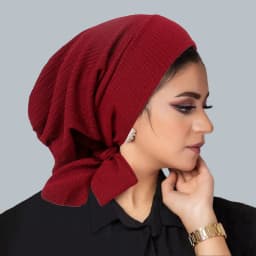 Ramadan Solid Color Crinkle Turban Hijab Hats Long Tail Head Wraps Elastic Muslim Hats Breathable Chemo Cap For Women Girls