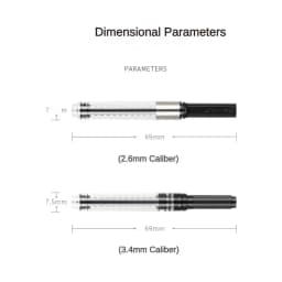 JINHAO Rotary Ink Absorber Supplies 3.4/2.6mm Caliber Ink Converter Fountain Pen Ink Suction Device Stationery Office Supplies