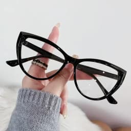 New Fashion Ladies Cat Eye Frame Myopia Glasses Luxury Design Blue Light Blocking Minus Eyeglasses Near Sight Eyewear 0 To -4.0