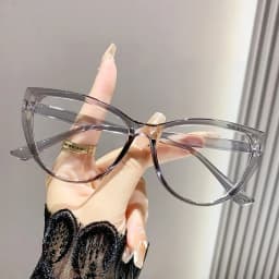New Fashion Ladies Cat Eye Frame Myopia Glasses Luxury Design Blue Light Blocking Minus Eyeglasses Near Sight Eyewear 0 To -4.0
