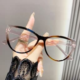 New Fashion Ladies Cat Eye Frame Myopia Glasses Luxury Design Blue Light Blocking Minus Eyeglasses Near Sight Eyewear 0 To -4.0
