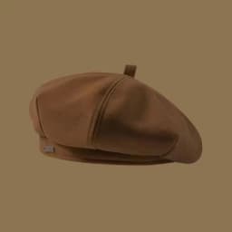 Women Fashion Vintage Elegant Metal Chain Leather Octagonal Beret Ladies Vintage Solid Colours Beret Caps