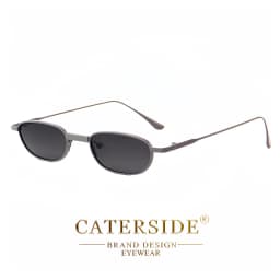 CATERSIDE Polarized Small Sunglasses Men Rectangle Punk Brand Design Sun Glasses for Women Driving Party Eyewear Holiday Gifts