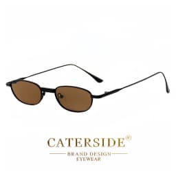 CATERSIDE Polarized Small Sunglasses Men Rectangle Punk Brand Design Sun Glasses for Women Driving Party Eyewear Holiday Gifts