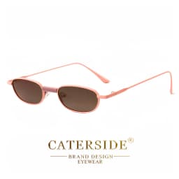 CATERSIDE Polarized Small Sunglasses Men Rectangle Punk Brand Design Sun Glasses for Women Driving Party Eyewear Holiday Gifts
