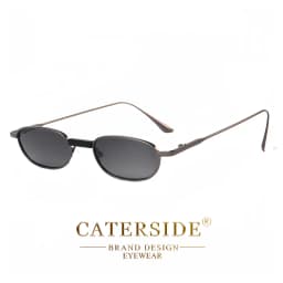 CATERSIDE Polarized Small Sunglasses Men Rectangle Punk Brand Design Sun Glasses for Women Driving Party Eyewear Holiday Gifts