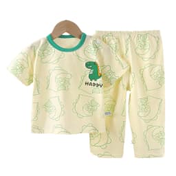 Children's Short Sleeve Cotton Summer Baby Pajamas Set Children's Clothing