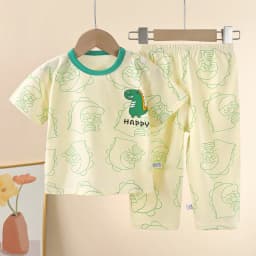 Children's Short Sleeve Cotton Summer Baby Pajamas Set Children's Clothing