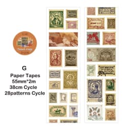 55mm*2m Vintage Post Office Masking Washi Tape Retro Stamp Decorative Adhesive Tape Diy Scrapbooking Sticker Label Stationery