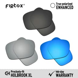 Firtox True UV400 Polarized Lenses Replacement for Oakley Holbrook XL OO9417 - 59mm Sunglasses (Lens Only) - Multiple Colors