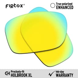 Firtox True UV400 Polarized Lenses Replacement for Oakley Holbrook XL OO9417 - 59mm Sunglasses (Lens Only) - Multiple Colors