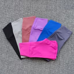 Women Sports Shorts High Waist Yoga Shorts Slim Fit Butt Lift Gym Running High Elastic Nylon Shorts