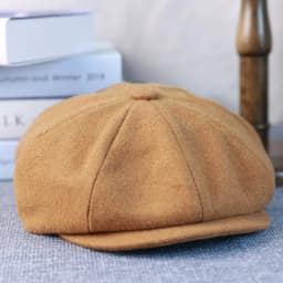 New Wool Newsboy Cap Black Khaki Men Women British Gatsby Retro Hat Driver Flat Cap for Male Vintage Beret for Men 009