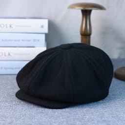 New Wool Newsboy Cap Black Khaki Men Women British Gatsby Retro Hat Driver Flat Cap for Male Vintage Beret for Men 009