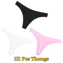 FINETOO 1/2/3/5/8Pcs Cotton Solid Thongs Women's Panties Sexy Low Waist Underwear Female Breathable G-string Soft Lingerie S-XL
