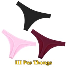 FINETOO 1/2/3/5/8Pcs Cotton Solid Thongs Women's Panties Sexy Low Waist Underwear Female Breathable G-string Soft Lingerie S-XL