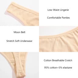 FINETOO 1/2/3/5/8Pcs Cotton Solid Thongs Women's Panties Sexy Low Waist Underwear Female Breathable G-string Soft Lingerie S-XL
