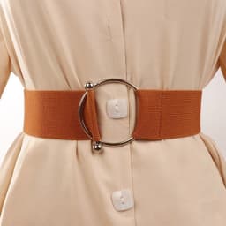 Belts for Women Simple Waist Elastic Ladies Band Round Buckle Decoration Coat Sweater Fashion Dress Waistband