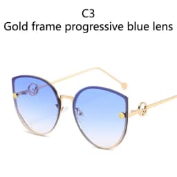 Retro Metal Cat Eye Sunglasses Women Men Small Frame Trend Cateye Sun Glasses Female Decorative Sunglass uv400