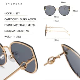 Retro Metal Cat Eye Sunglasses Women Men Small Frame Trend Cateye Sun Glasses Female Decorative Sunglass uv400