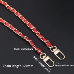 120CM Fashion PU Leather Metal Handbag Chain Replaceable Shoulder Bag Straps Crossbody Backpack Belts Accessories
