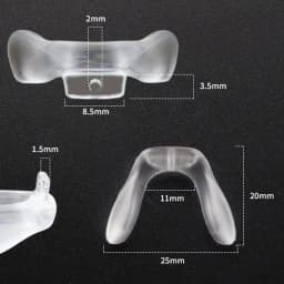 New U Shaped Nose Pads Eyeglasses Plug-in Anti Slip Silicone Bridge Strap Grip Hook Nose Pads