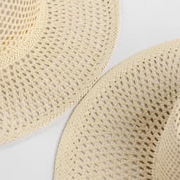 USPOP New Spring Summer Fashion Casual Hand-woven Hollow Wide Brim Straw Hat Breathable Beach Hat Straw Jazz Fedoras