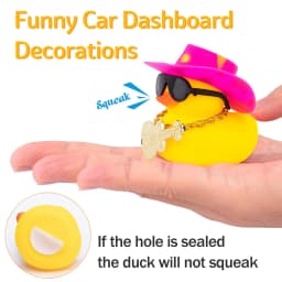 Car Rubber Duck Car Duck Decoration Dashboard Car Ornament for Car Dashboard Decoration Accessories