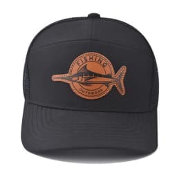 Hot Sale Unisex Seven-Panel Style Trucker Hat Adjustable Baseball Cap Shark Pattern Patch Fishing Hat