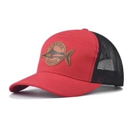 Hot Sale Unisex Seven-Panel Style Trucker Hat Adjustable Baseball Cap Shark Pattern Patch Fishing Hat
