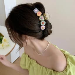 Colorful Dopamine Hair Claw Hairpins for Girls Women Korean Sweet Simple Irregular Hair Clips Headwears Fashion Design