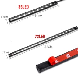 12V Motorcycle Led Light Multi-Color Atmosphere Light Sound Control Decorative Neon Lamp For Harley Yamaha Honda Kawasaki Suzuki